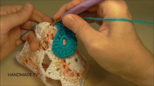 СОЕДИНЯЕМ ЦВЕТОЧНЫЕ МОТИВЫ КРЮЧКОМ #3 Joining Flower Crochet Motifs TUTORIAL