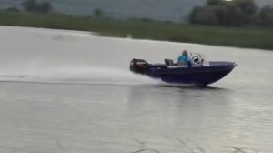 Лодка "Диана 3-01" выход на глиссирование.