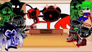 My Au + Me + The Demon + ErrorBlack And BadBlack React To Fatal Error Sans Vs Fatal Error Sonic