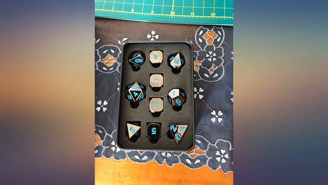 Forged Dice Co. Metal Dice Set - Polyhedral Dice Set of 10 with Dice Storage Tin review смотреть онлайн