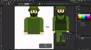Уроки Adobe Illustrator CC | Рисуем солдата (2 из 3)