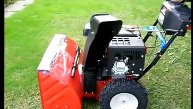 Поворот шнека снегоуборщика MTD Optima ME 66