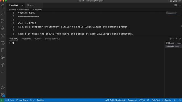 NodeJS Tutorials in Hindi: Node.js REPL | Read, Eval, Print & Loop in Node.js | Node.js intrepreter