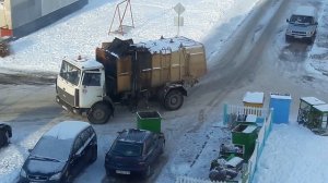Островец. Ответ водителя мусоровоза на неправильную парковку.
