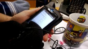 Работаем в перчатках на ТСД, Радиотерминал сбора данных.