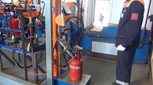 Заправка 12 литрового газового баллона