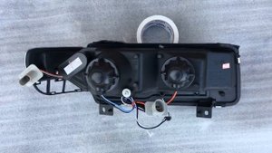 Фары передние VW Passat B4 93-96 черные с диодам