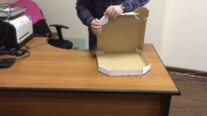 Как собрать коробку для маленькой пиццы