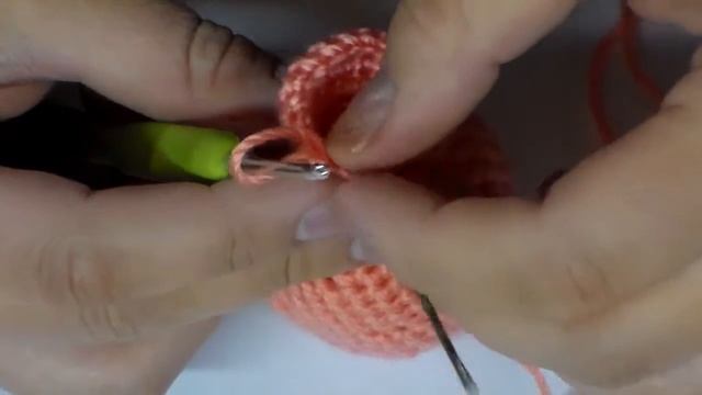 Red Heart Amigurumi Flamingo --  Part 2  Left Handed
