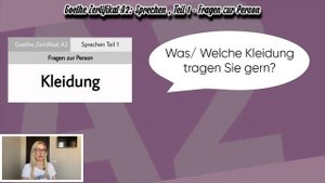 Goethe Zertifikat A2: Sprechen, Teil 1 - разбор карточек "Fragen zur Person"