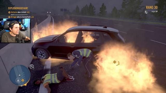 Die Autobahn BRENNT - Explosionsgefahr! | Autobahn Polizei Simulator 3 смотреть онлайн