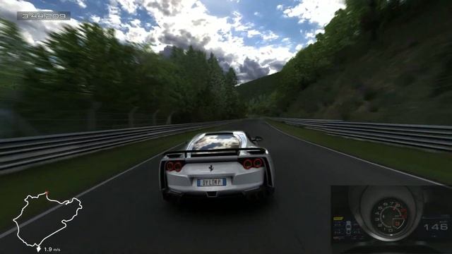 839BHP Ferrari 812 N-Largo in Nurburgring (Nordschleife) BTG | Assetto Corsa смотреть онлайн