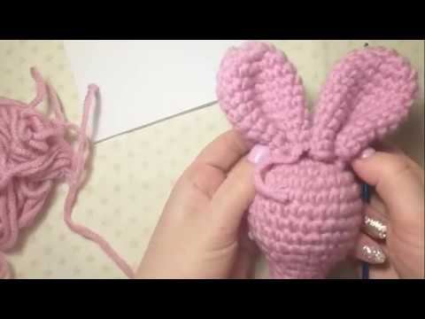 DIY зайка мк туловище, уши, ручки #игрушкакрючком#игрушкакрючок