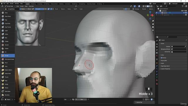 5. Face Sculpting Level 2