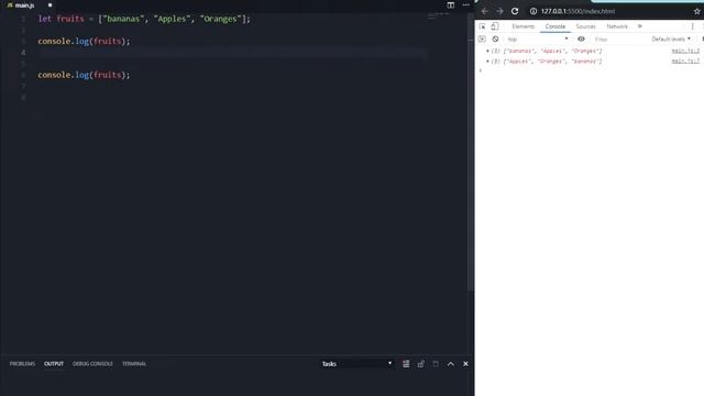 [JavaScript] Sorting Arrays Elements | Uppercase Lowercase Elements | JS Tutorial