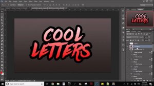 Cool letters tutorial in Photoshop for beginners