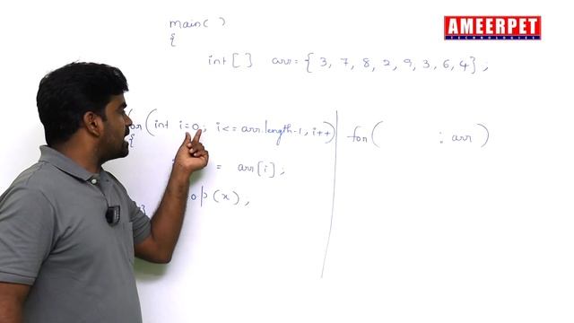 For Each Loop in Java | By Srinivas | Ameerpet Technologies смотреть онлайн