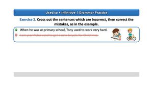 Конструкция «Used to + infinitive» | Упражнения 1, 2