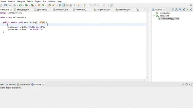 Basic Structure of a Java Program: Understanding our First Java Hello World Program