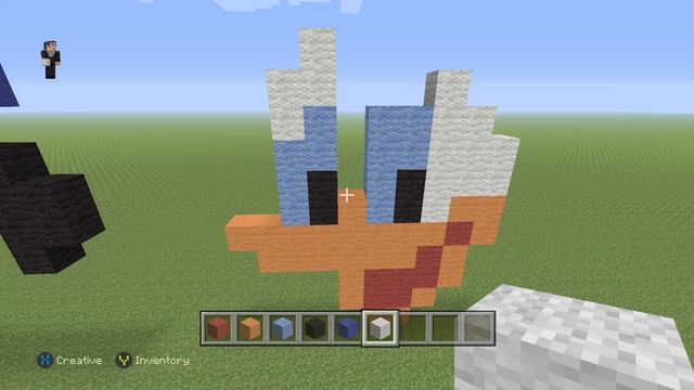 Minecraft Pixel Art - Donald Duck Head смотреть онлайн