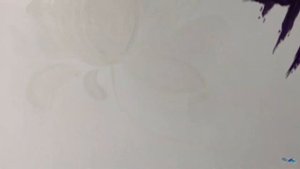 ART SOL Монстеры и другие листья в углу на стене и потолке, а так же светящийся цветок