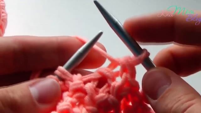 Шарф спицами для начинающих ??❤?#knitmomblog