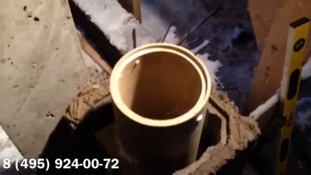 Монтаж дымохода Шидель