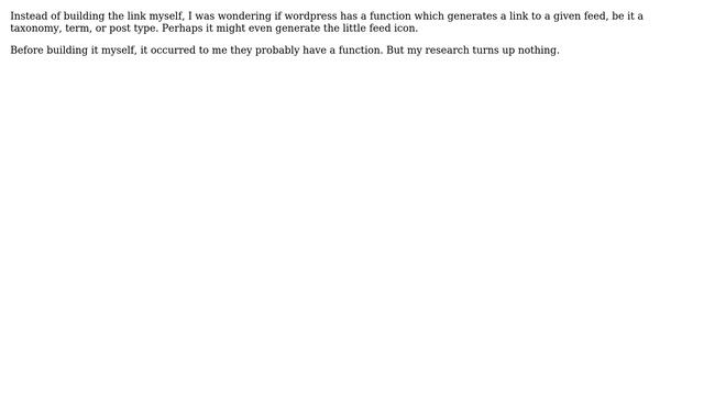Wordpress: Get Link to Feed On Term or Taxonomy смотреть онлайн