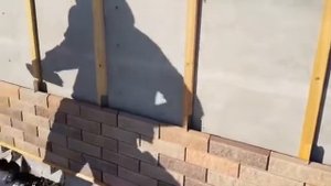 Гиперпрессованный пазогребневый кирпич, монтаж зимой