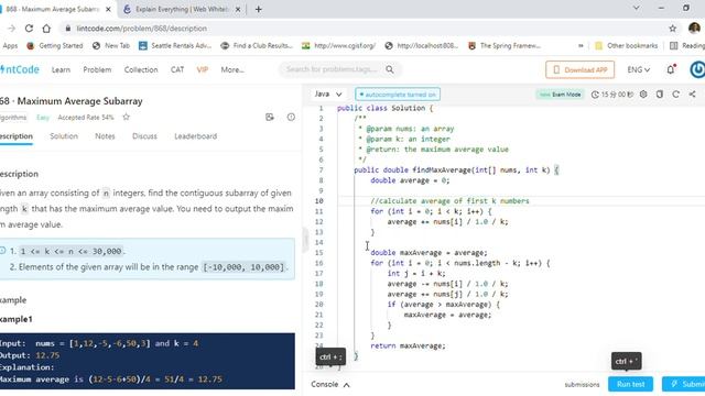 Leetcode 643. Maximum Average Subarray I -Google Interview Question Solved Sliding Window Approac смотреть онлайн