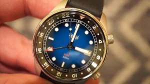 PHOIBOS GMT EAGLE RAY Watch Review - Very Nice 300M Dive Watch
