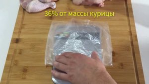 Сколько мяса в курице