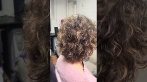 Модная и современная причёска.Стильная стрижка.Мелирование на биозавивку.