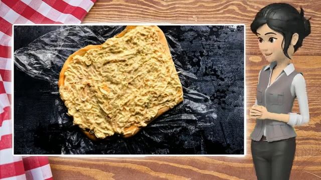 Сырный рулет с крабовыми палочками