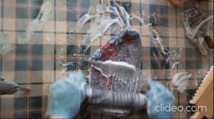 Часть 3. Валяние ботиков с павловопосадским платком без звука с субтитрами