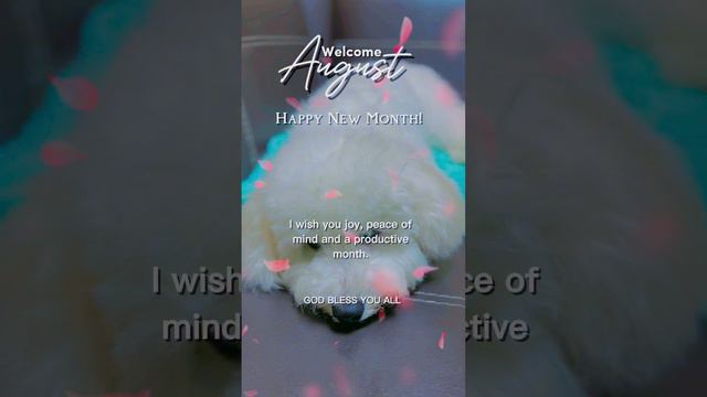 Welcome August