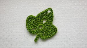 Вязаный Листик. Вязание крючком / Crochet Leaf