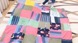 одеяло из старых футболок