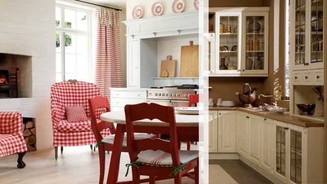 53 примера интерьера Кухни в частном доме, в стиле кантри смотреть онлайн