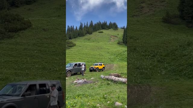 Toyota Land Cruiser 100 в горах Казахстана. 2500 meters above sea level. Kazakhstan. Mountains.