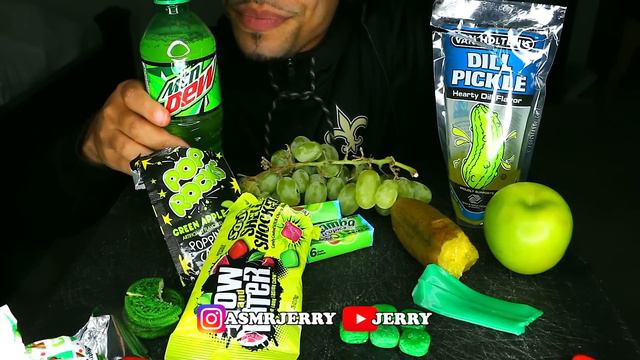 ASMR GREEN FOOD ONLY JERRY EATING MUKBANG NO TALKING *24 HOURS* смотреть онлайн
