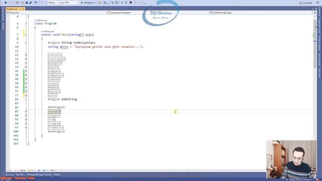 325) String Fonksiyonları - Substring Metodu смотреть онлайн