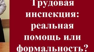 Трудовая инспекция: реальная помощь или формальность? #трудоваяинспекция #формальностьпроверки #суд