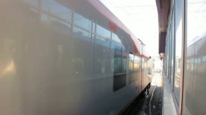 Тепловоз 2М62У-0107 со светодиодными буферными фонарями с грузовым поездом.