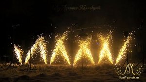 Фейерверк на Новый год, экономично, красиво. Фейерверк на корпоратив из фонтанов. Холодный фейервер