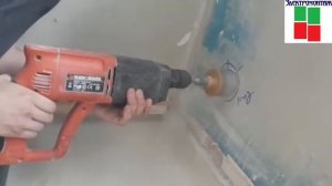 Монтаж подрозетников в монолитной стене