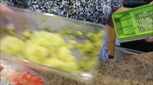 Салат Оливье, испытание новой  овощерезки