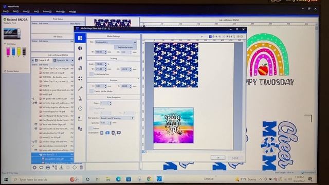 Printing onto Vinyl with Roland BN-20A: How to Print Patterned Sheets and Tumbler Wraps смотреть онлайн