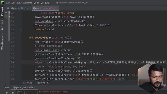 KivyMD + OpenCV - Cartoonize Real-Time video in 10 minutes смотреть онлайн
