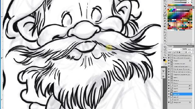 рисования в Фотошоп на Синтик  Drawing In Photoshop On Cintiq 1